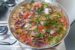 Moqueca pronta vista superiore